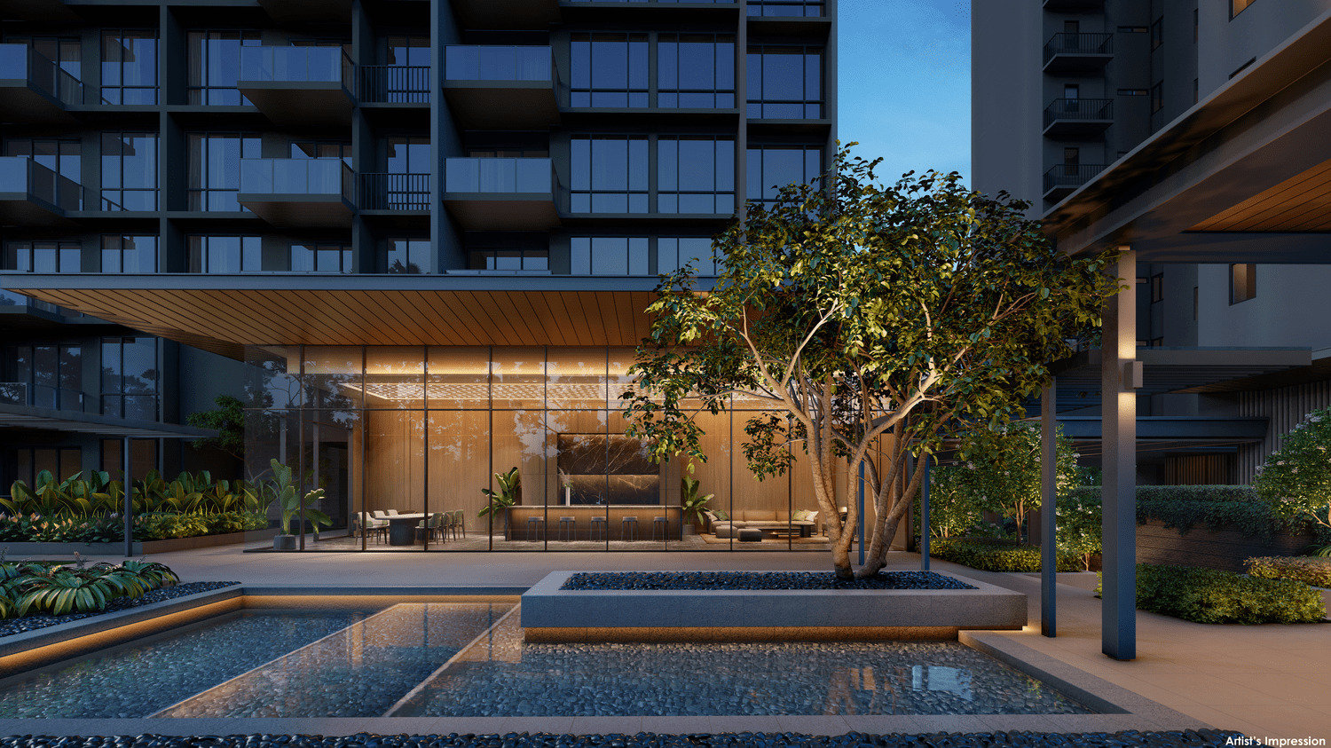 Emerald Condo Showflat . Function Room and Wellness Pool