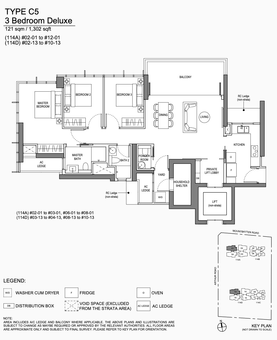 Liv at MB Floor Plans . 3 Bedroom Type B5