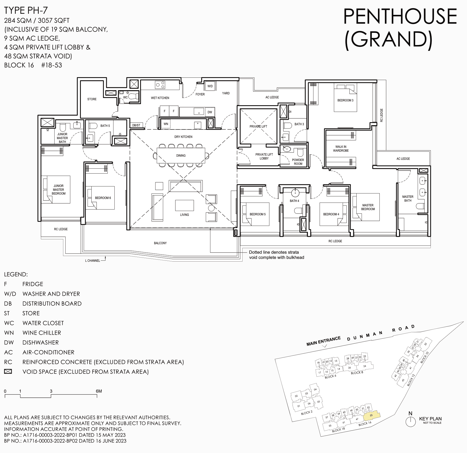 Penthouse Floor Plan . Type PH-7