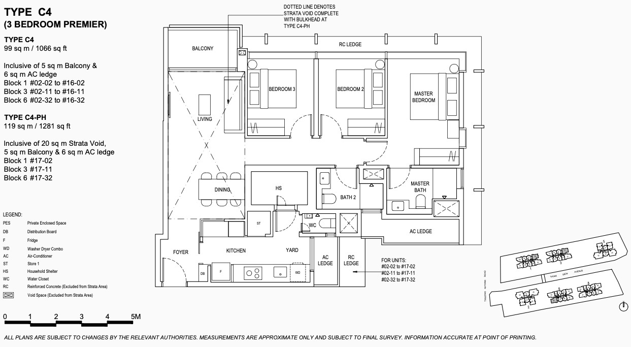 The Continuum Floor Plans . 3 Bedroom Premier Type C4