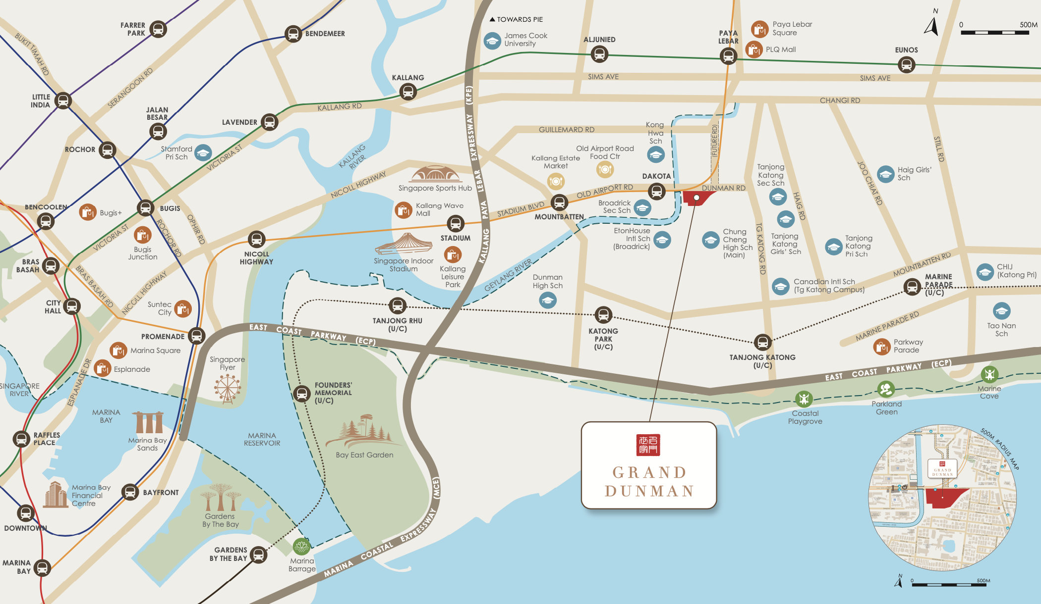 The Grand Dunman Location Map . Singapore